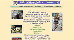 Desktop Screenshot of differentthingsgallery.biz